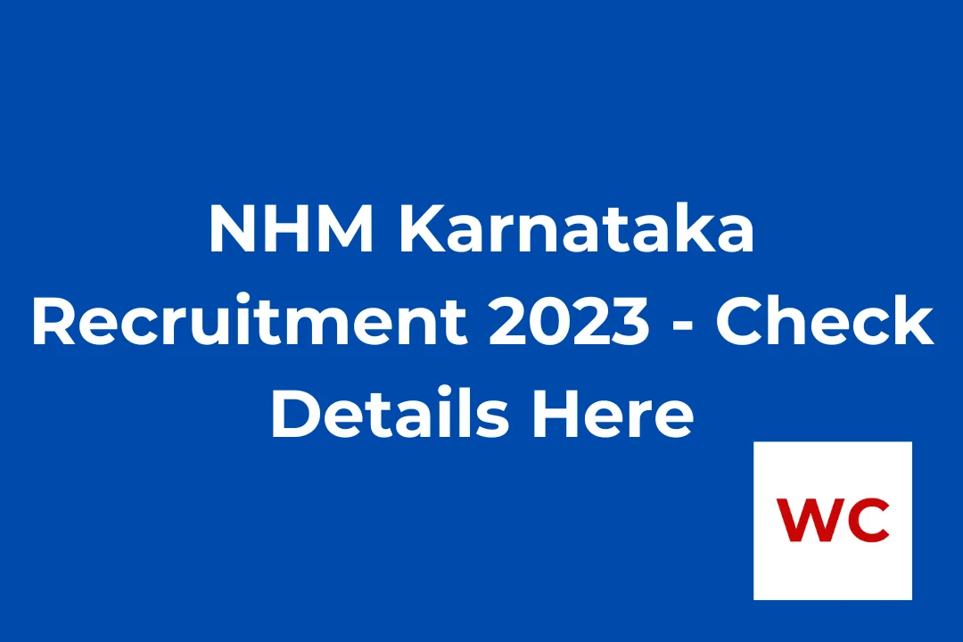 NHM Karnataka Recruitment 2023