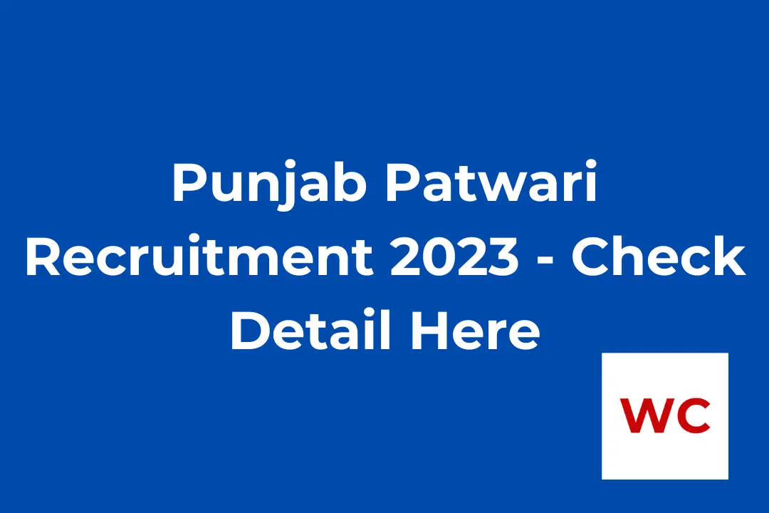 Punjab Patwari Recruitment 2023