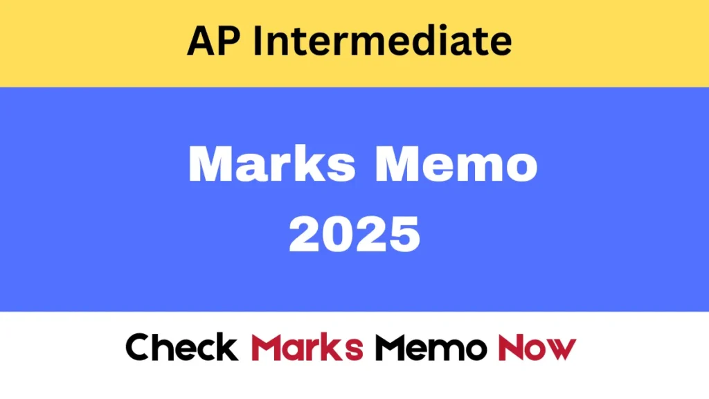 AP Intermediate Marks Memo