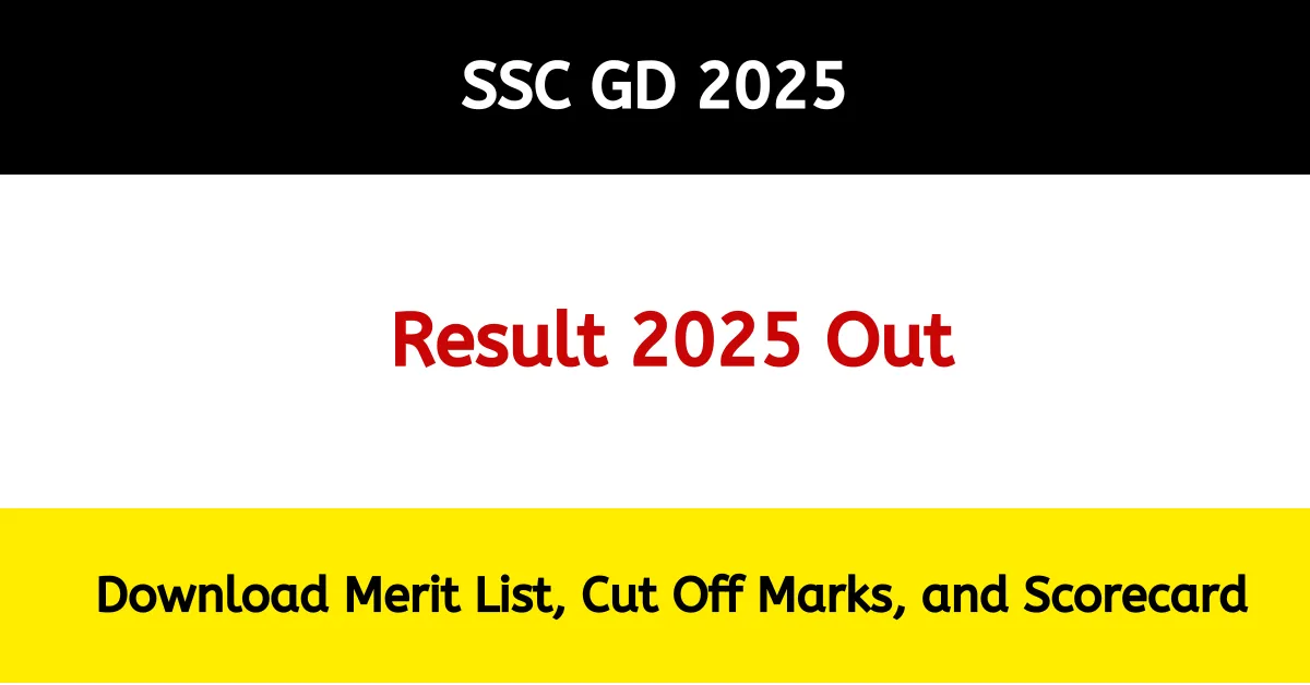 SSC GD 2025 Result